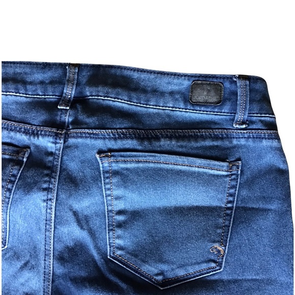 Jordache 14 High Rise 11" Denim Legging Jeans Soft Medium Wash Stretch Cotton - Picture 5 of 6